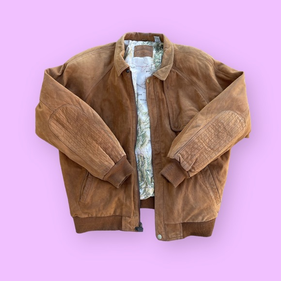 Vintage Marlboro Suede Leather Bomber Jacket - Picture 3 of 5